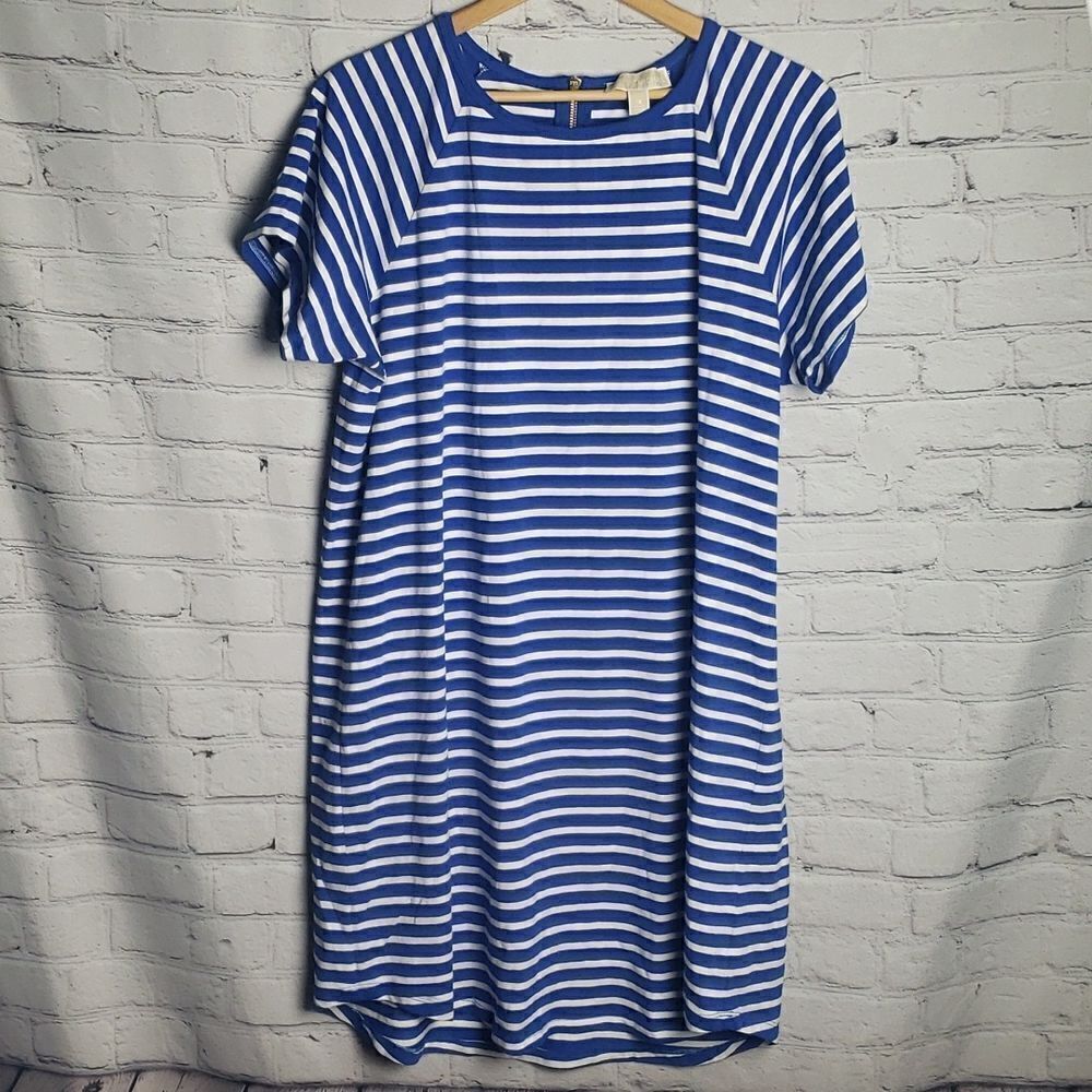 NWT Michael Kors Blue and White Stripped Dress